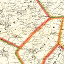 Vintage Map of Sussex County, New Jersey 1860