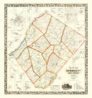 Vintage Map of Sussex County, New Jersey 1860