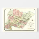 Vintage Map of Essex County, New Jersey 1877