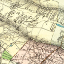 Vintage Map of Essex County, New Jersey 1877
