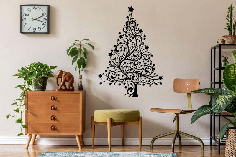 Christmas Tree Metal Wall Art