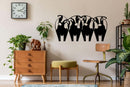 Artistic Cows Metal Wall Art