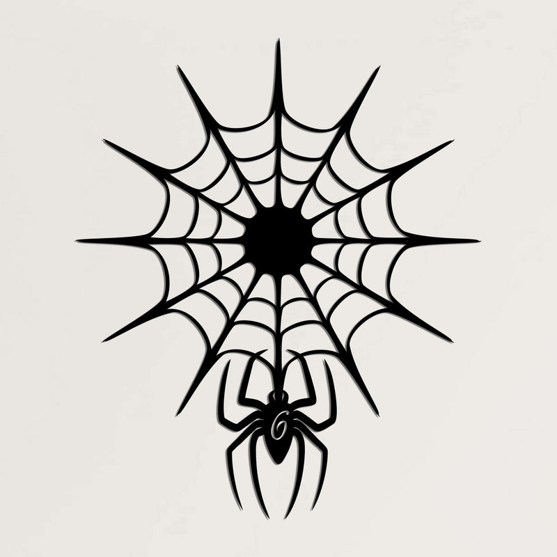 Spider Web Metal Wall Art