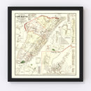 Vintage Map of Cape May County, New Jersey 1872
