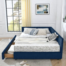 Upholstered Bed Frame With Tufted Backrest And Armrests by Unique Piece Furniture