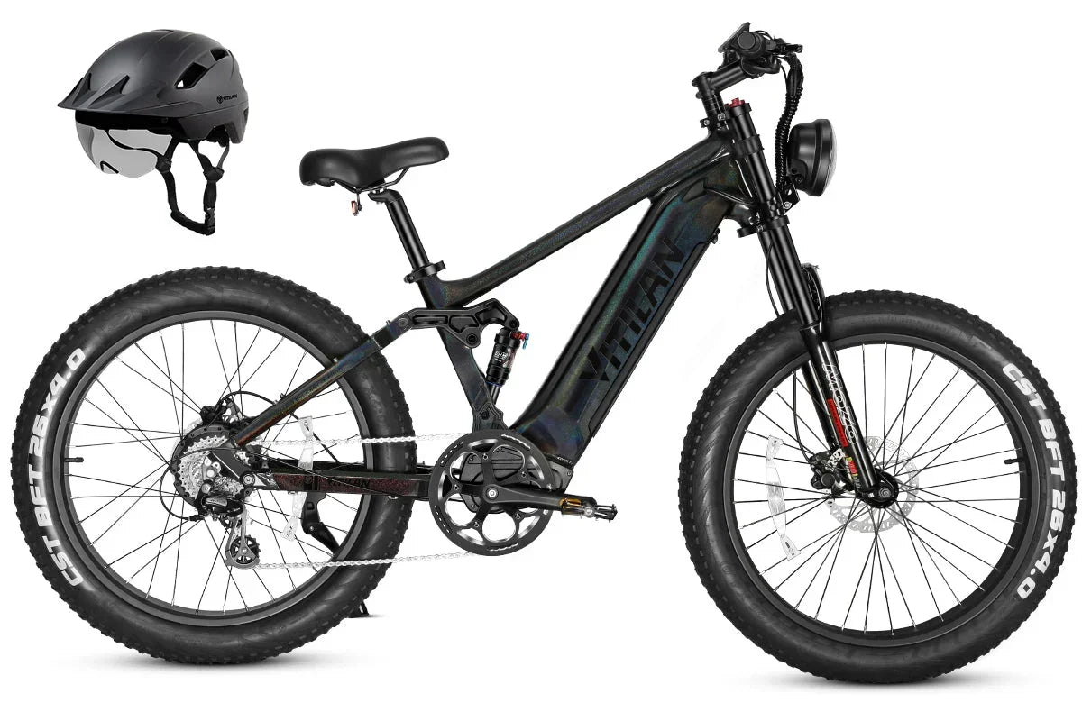 Vitilan T7PRO Full Suspension Mountain E-bike, photo 34 of 47