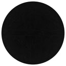Allende - Round Dining Pedestal Table With Carved Base - Black