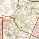 Vintage Map of Oswego County, New York 1854