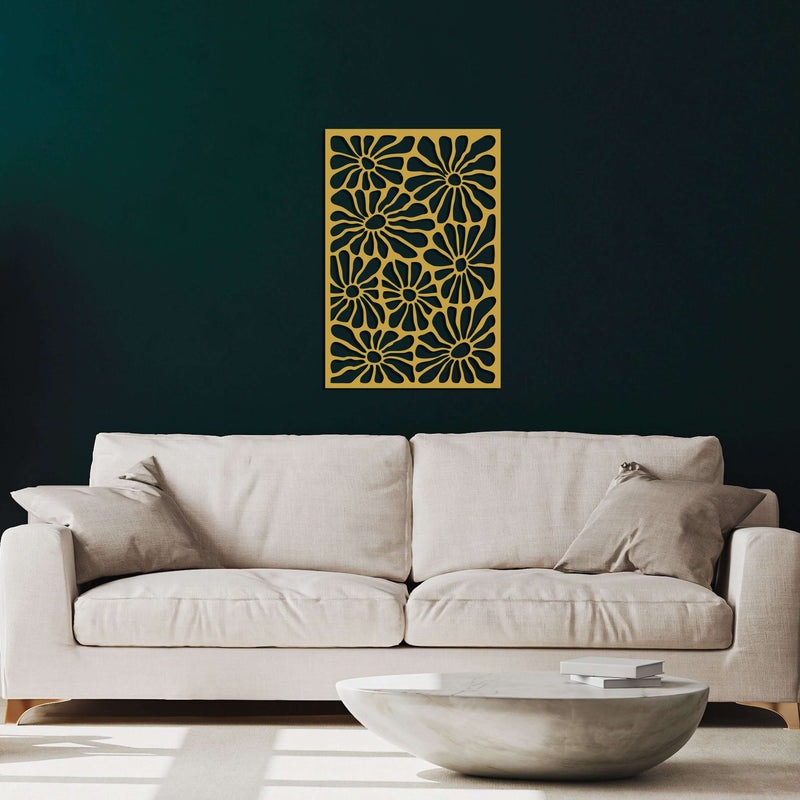 Flowers Metal Wall Art