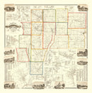 Vintage Map of Ontario County, New York 1859