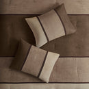 7 Piece Faux Suede Comforter Set