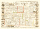 Vintage Map of Genesee County, New York 1854