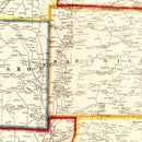 Vintage Map of Otsego County, New York 1856