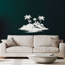 Island and Palm Metal Wall Art