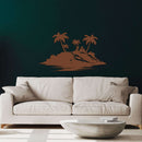 Island and Palm Metal Wall Art