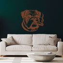 Smoking Dog Metal Wall Art