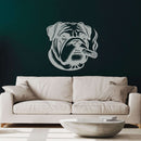 Smoking Dog Metal Wall Art
