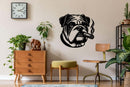 Smoking Dog Metal Wall Art