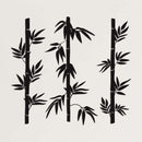 Triple bamboo Metal Wall Art