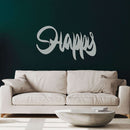 Happy  Metal Wall Art