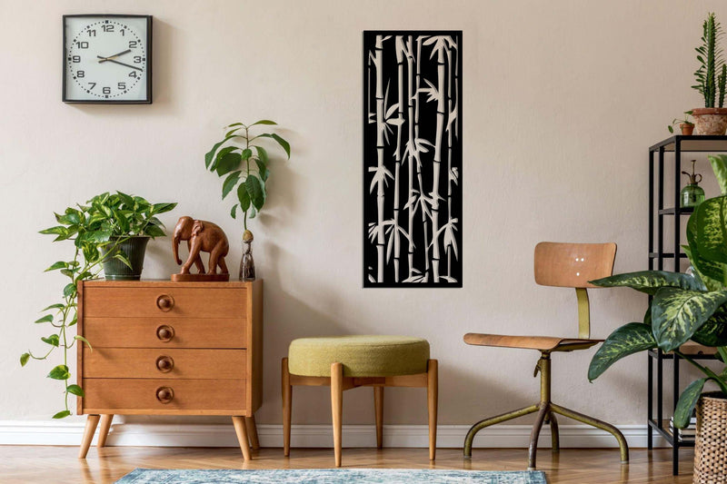 Palm Panel Metal Wall Art