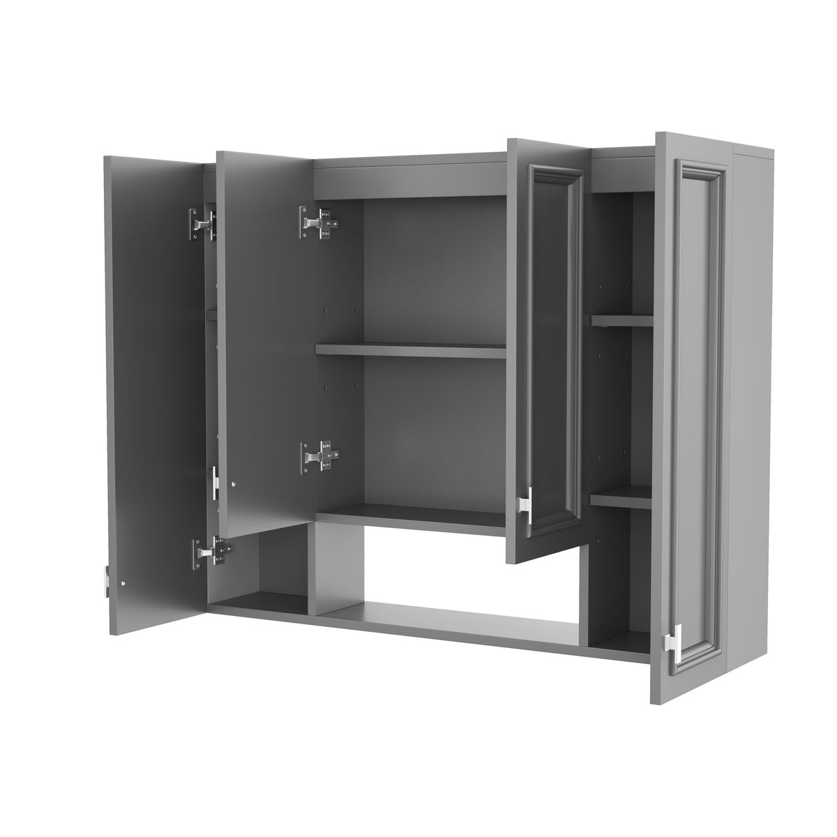 Wall Mounted Bathroom Cabinet With 5 Adjustable Shelves, photo 20 of 40