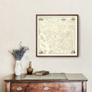 Vintage Map of Ulster County, New York 1858