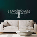 Tree With Vase Metal Wall Art