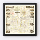 Vintage Map of Monroe County, New York 1858