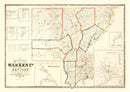Vintage Map of Warren County, New York 1858