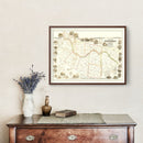 Vintage Map of Montgomery County, New York 1853