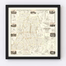 Vintage Map of Livingston County, New York 1858