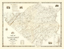 Vintage Map of Orange County, New York 1851
