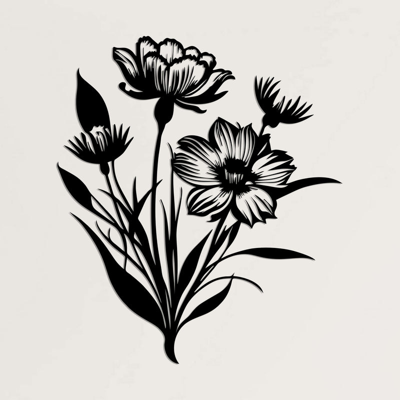 Flower Metal Wall Art
