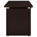 Floating - Top Computer Desk With Pullout Keyboard Shelf - Brown by HouseOfZazla