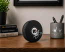 Tyson Foerster Autographed Philadelphia Flyers Hockey Logo Puck by Dynasty Sports & Framing