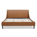 Aspen - Vertical Tufted Modern Headboard Platform Bed Set by HouseOfZazla