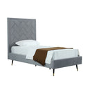 Crosby - Bed With Upholstered Headboard And Slats by HouseOfZazla