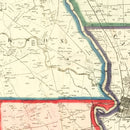 Vintage Map of Pickaway County, Ohio 1858