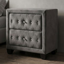 Sophia - 2 Drawer Nightstand - Gray by HouseOfZazla