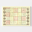 Vintage Map of Ashtabula County, Ohio 1856