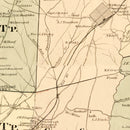 Vintage Map of Davidson County, North Carolina 1890