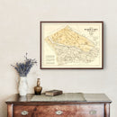 Vintage Map of Bladen County, North Carolina 1885