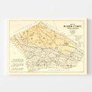 Vintage Map of Bladen County, North Carolina 1885