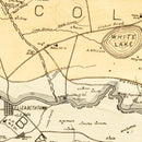 Vintage Map of Bladen County, North Carolina 1885