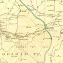 Vintage Map of Alamance County, North Carolina 1893