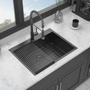 Drop In Kitchen Sink, 16 Gauge Stainless Steel, Topmount by HouseOfZazla