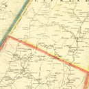 Vintage Map of Fulton County, Pennsylvania 1873