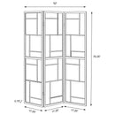 Reese - 3 Panel Room Divider Folding Shoji Screen With Accents - Beige / White