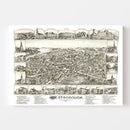 Vintage Map of Westborough, Massachusetts 1888